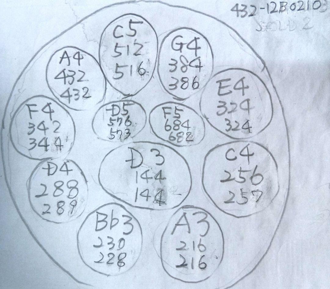 ハンドパン 56センチ 12音 A＝432Hz Dマイナー 音きれいです - メルカリ