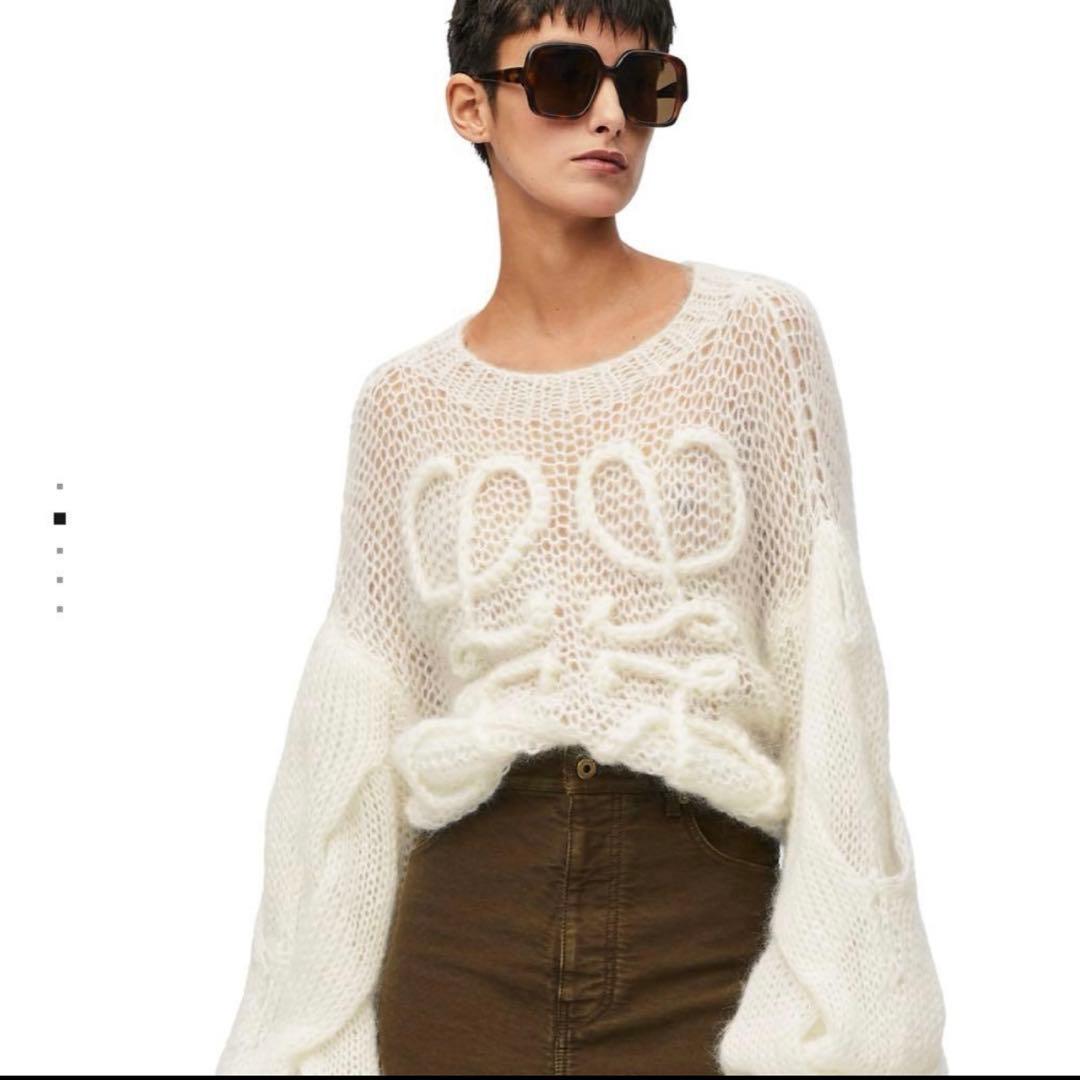 ロエベアナグラムモヘアセーター XS - メルカリ