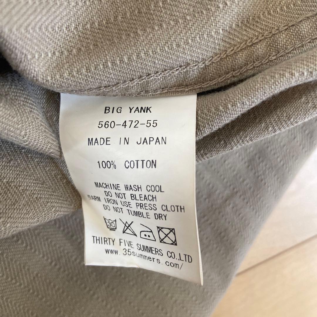 BIG YANK シャツ 1989年 復刻 - メルカリ