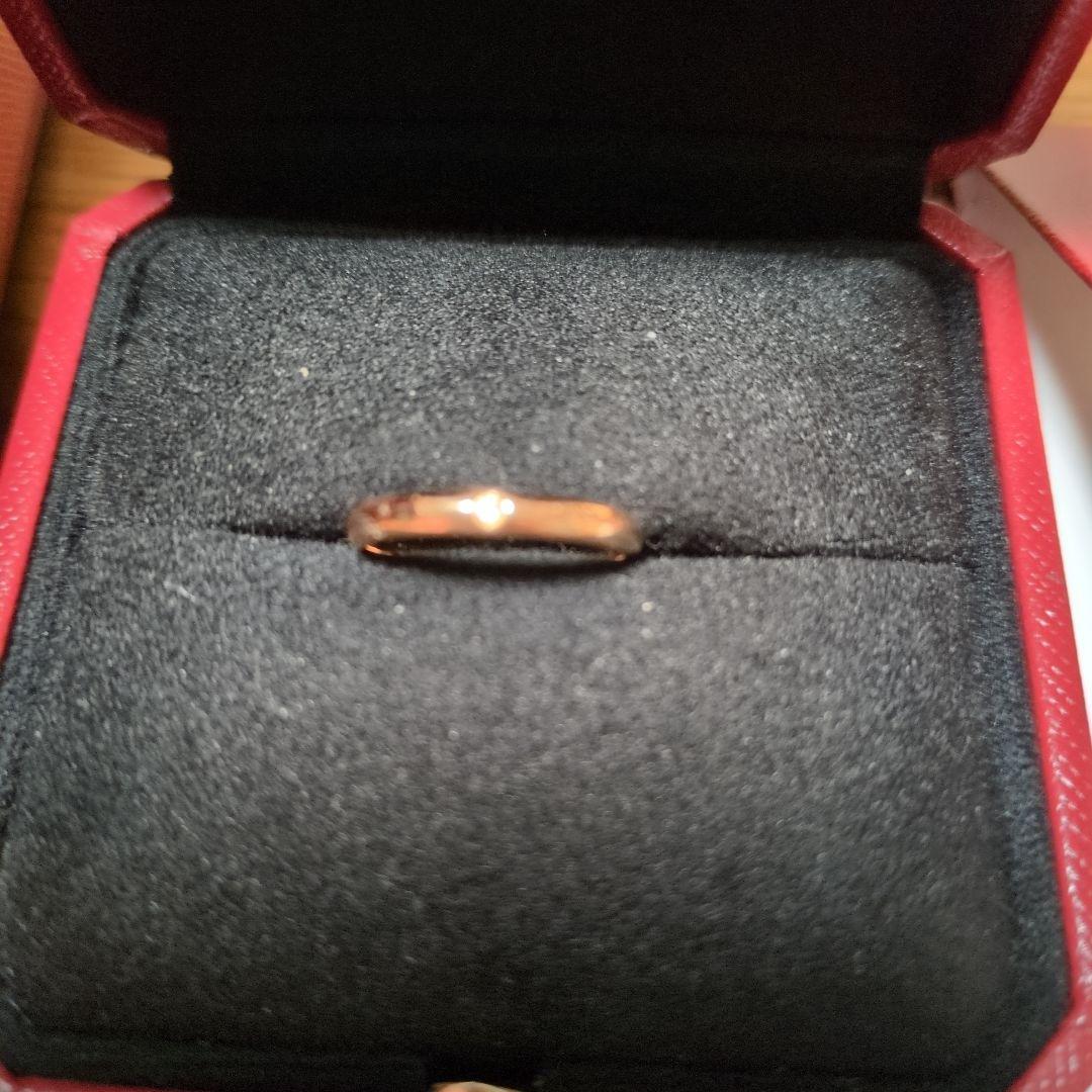 Cartier 1895ウェディング リング750YGダイヤ1P サイズ50
