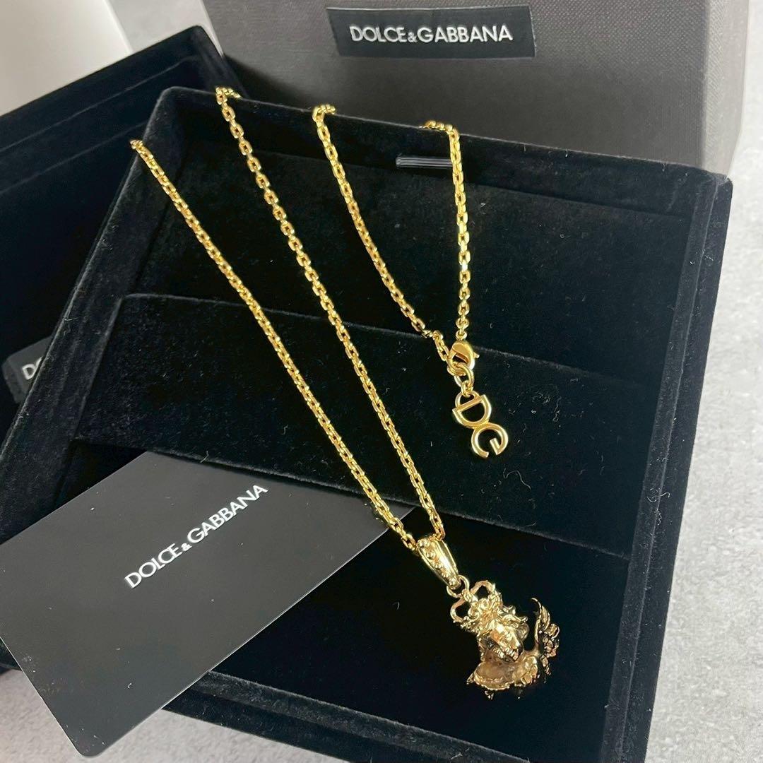 専用✨ DOLCE&GABBANA ネックレス エンジェル ゴールド 付属品完備 DOLCE&GABBANA（ドルチェ & ガッバーナ） ネックレス メンズ
