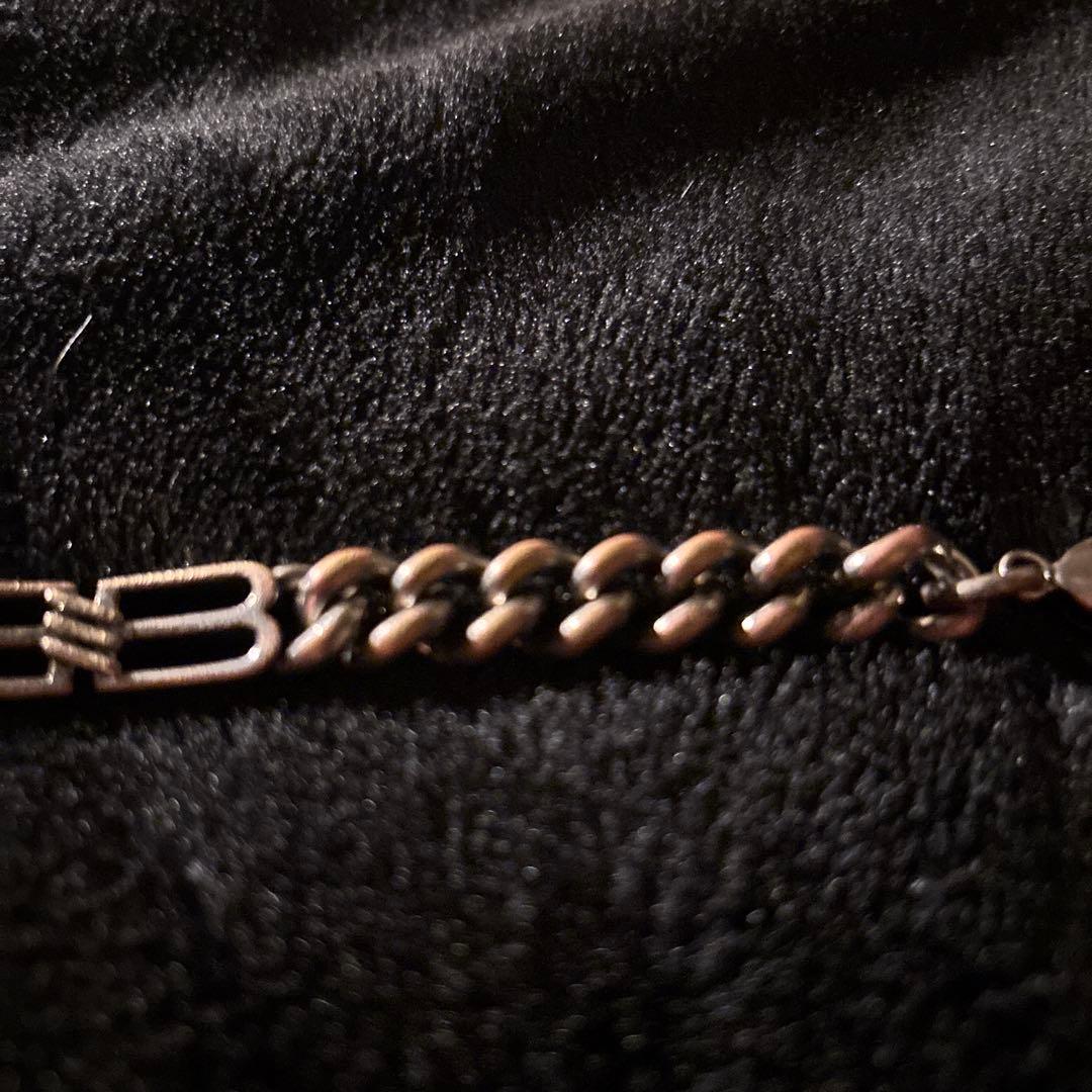 あ*様 BALENCIAGA シルバーメタルチェーンブレスレット