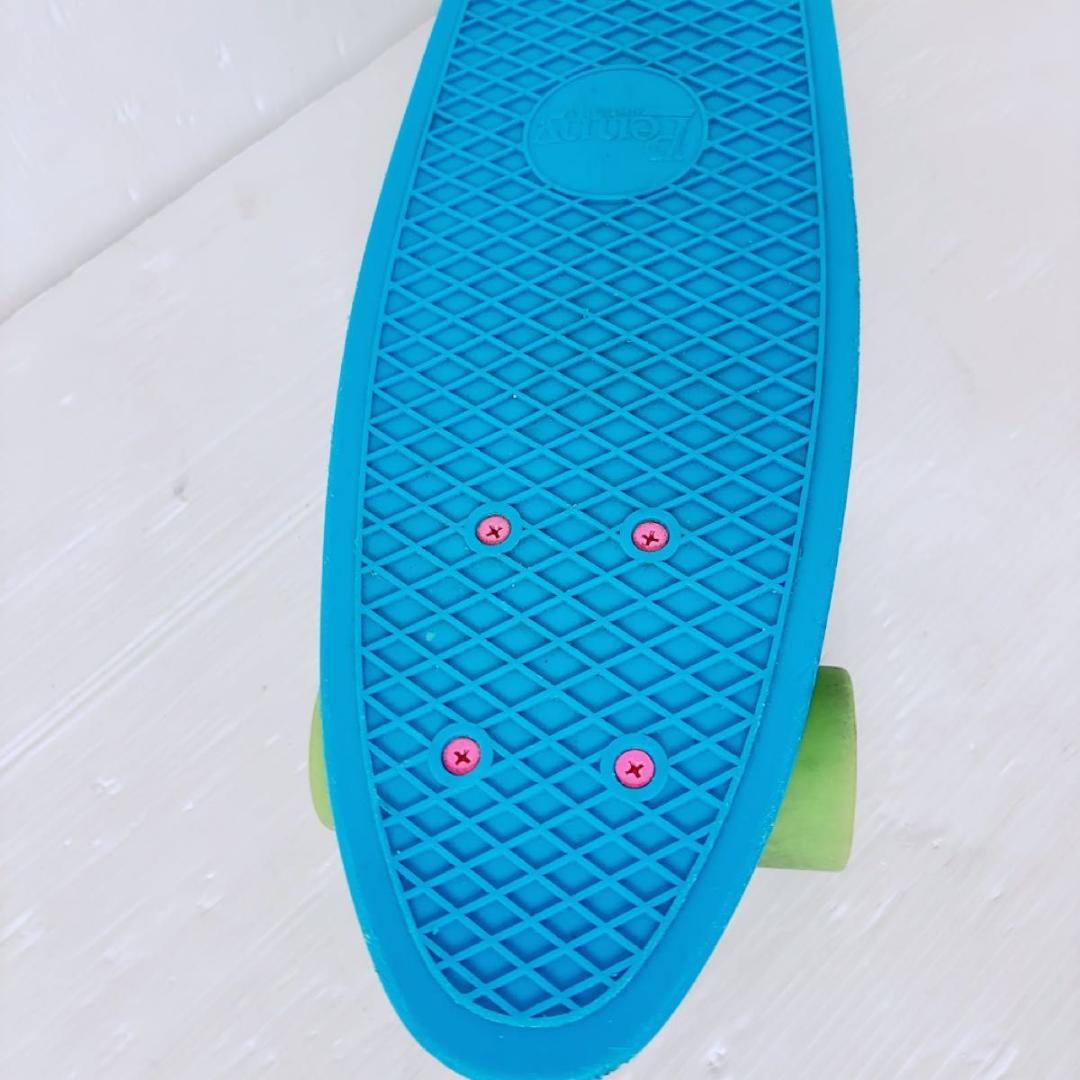 22インチ penny ペニー スケートボード 青 グリーン ブルー - メルカリ