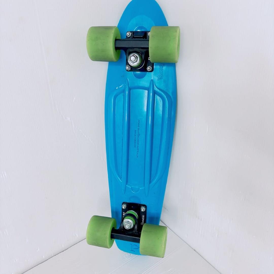 22インチ penny ペニー スケートボード 青 グリーン ブルー - メルカリ