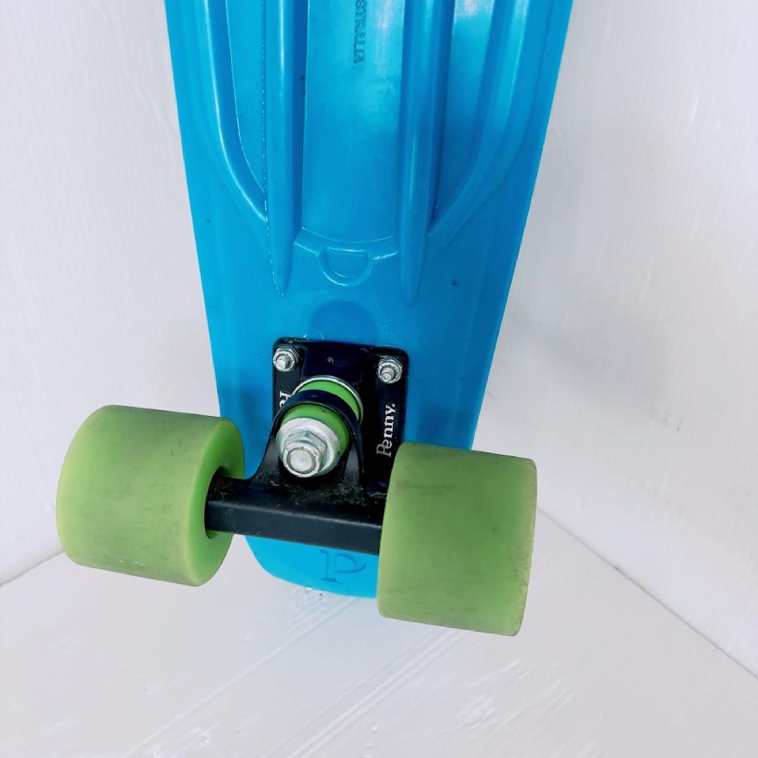 22インチ penny ペニー スケートボード 青 グリーン ブルー - メルカリ