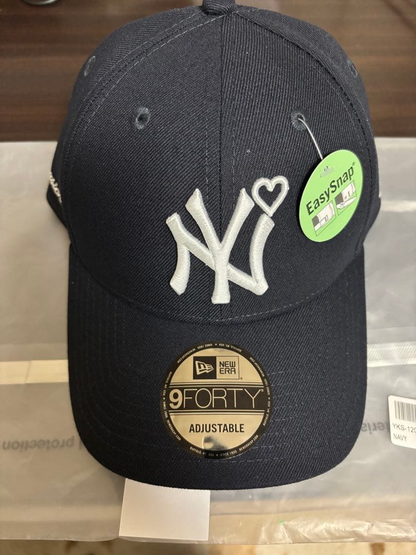 BASICKS New Era NYロゴ キャップ ネイビー