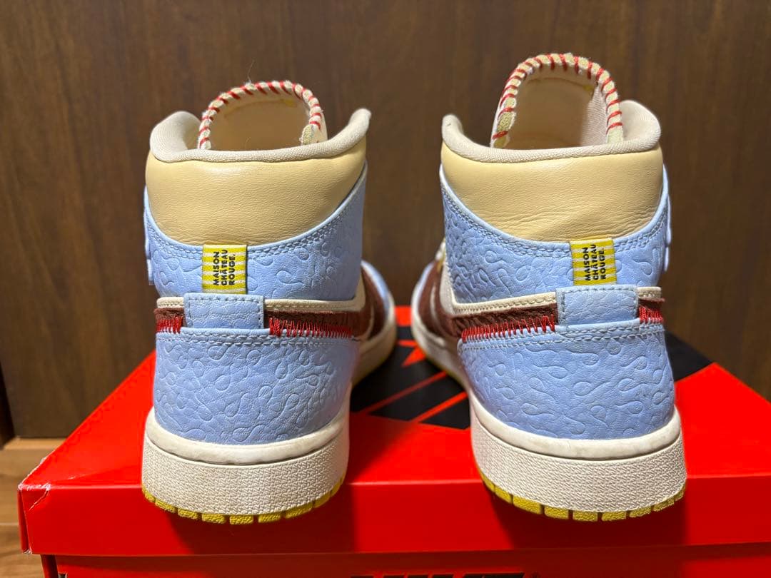 ナイキ エアジョーダン1 ミッド SE フィアレス メゾンシャトールージュ