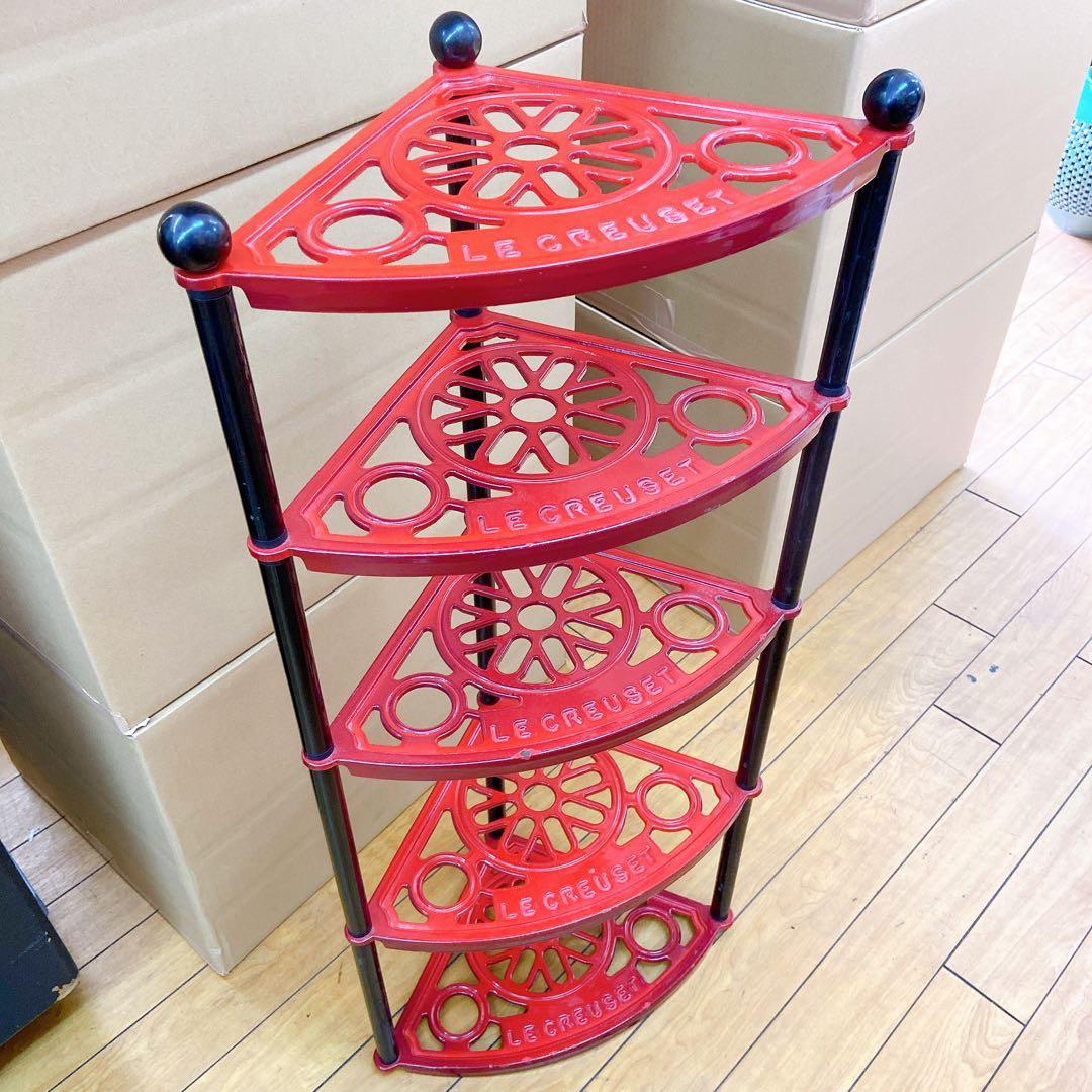 5A11 廃盤 希少 ル・クルーゼ ポットスタンド 赤5段 Le Creuset