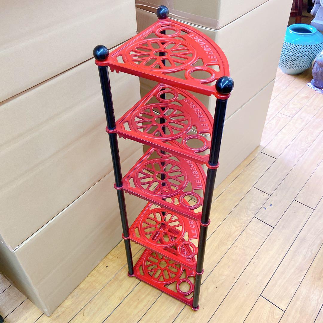 5A11 廃盤 希少 ル・クルーゼ ポットスタンド 赤5段 Le Creuset - メルカリ