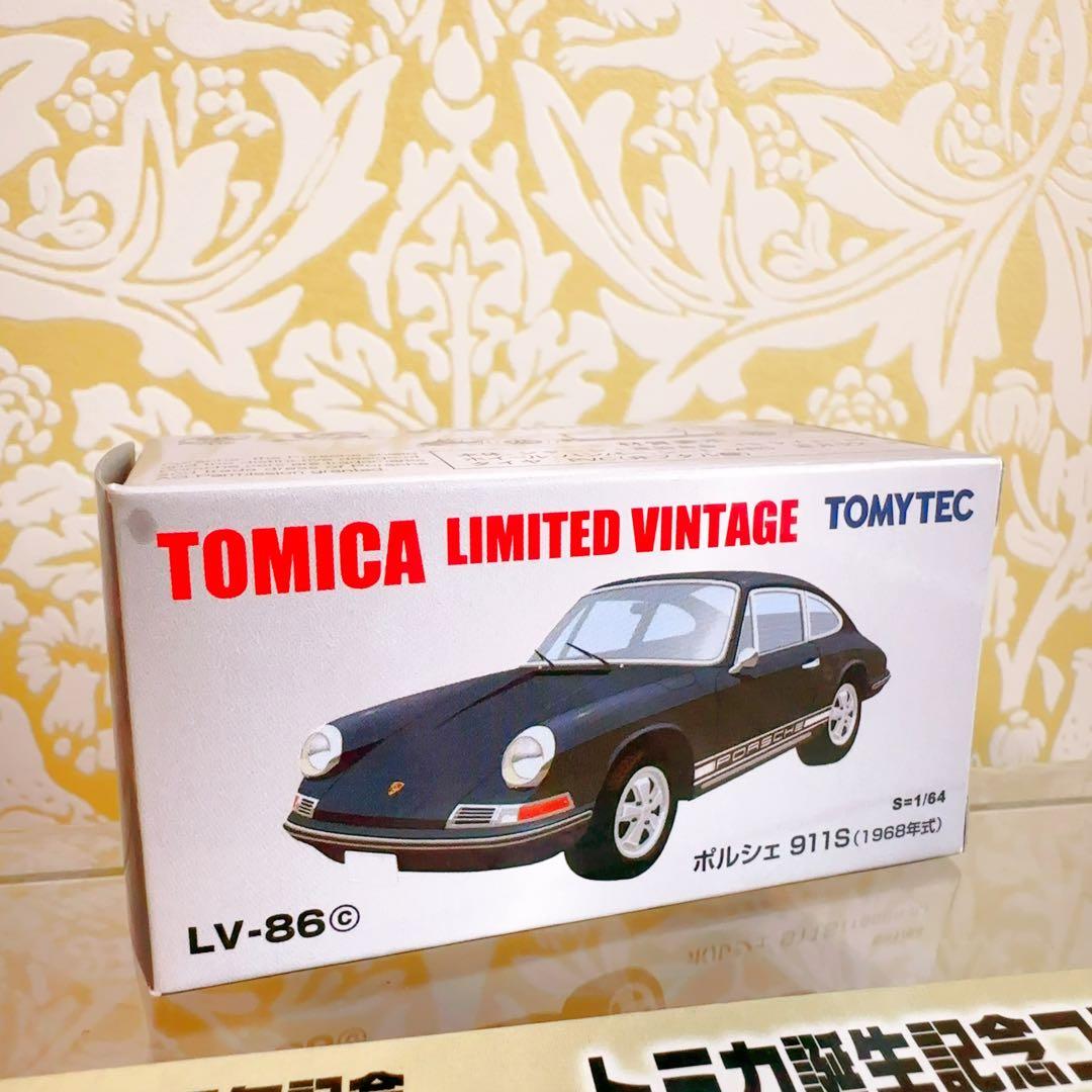 新品未開封　トミカリミテッド　ヴィンテージ　ポルシェ 911S LV-86 紺