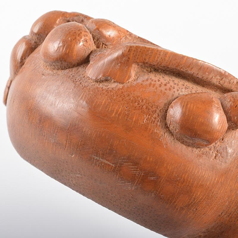 中国 竹根彫刻 瓢箪文 水孟 筆洗 M R6244E - メルカリ