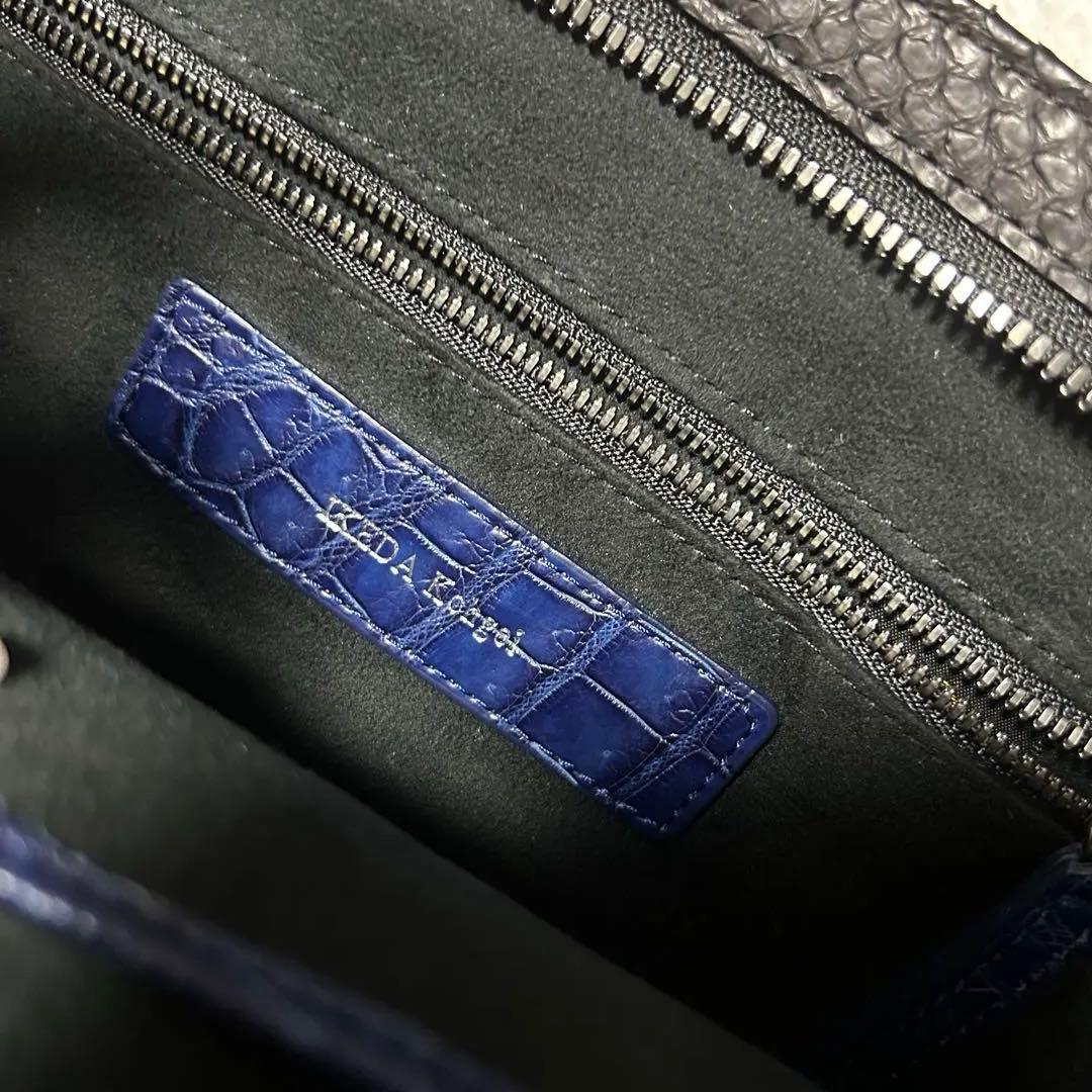 池田工芸 藍染クロコダイル×純黒パイソン ゴルフトート - メルカリ