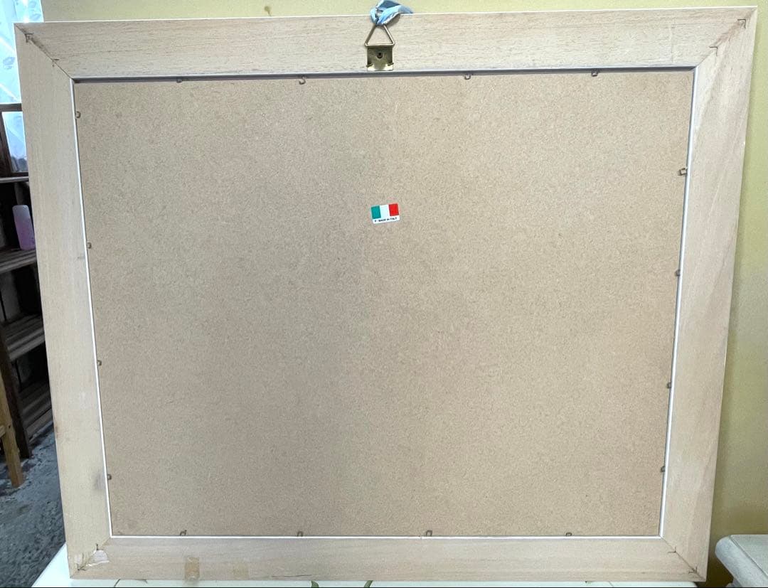 二人の天使 エンジェル 複製画 イタリー製 額縁付き 美品 - メルカリ