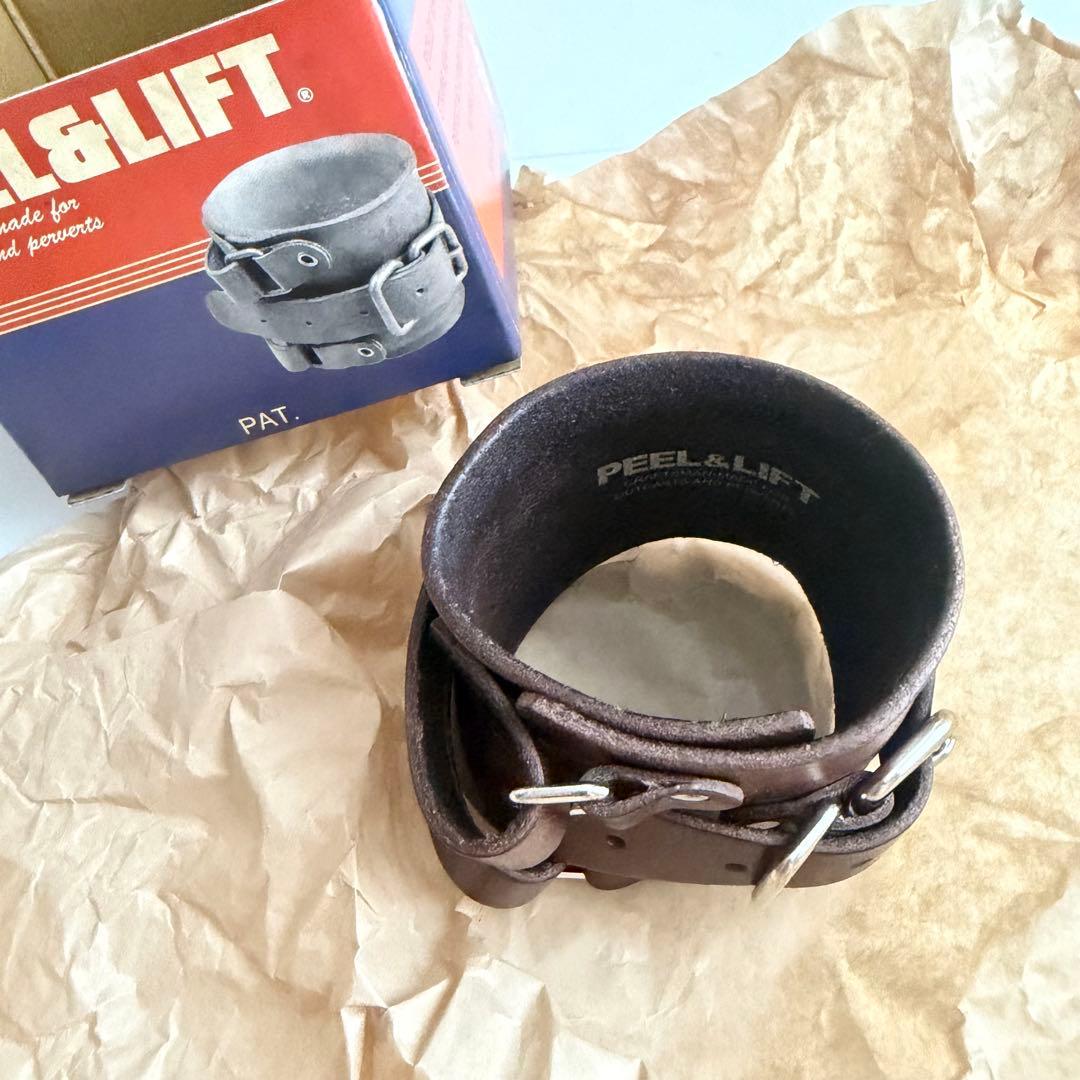 weekend sequel peel&lift 藤原ヒロシ 茶 レザーブレス