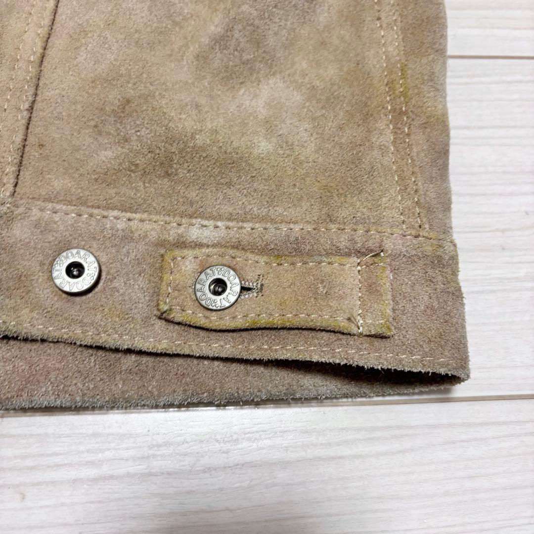 90s 初期 DOARAT スエードレザー 本革 ジャケット ロデオ トラッカー