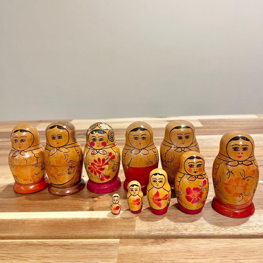 【レア】マトリョーシカ　ロシア製　5体×6セット