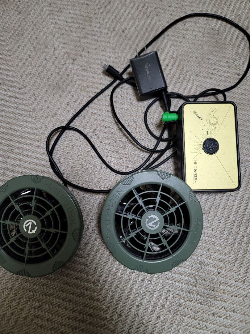 ネオテライズ　空調服用バッテリー✕ファンセット