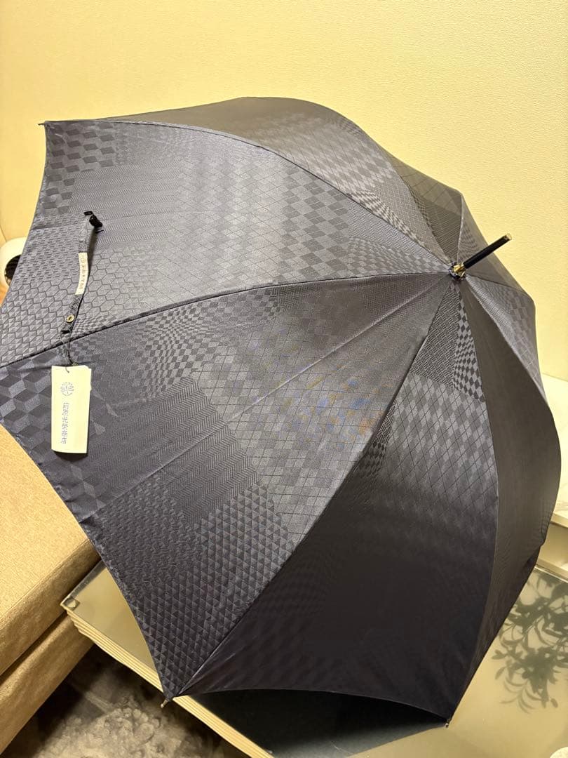 新品未使用　トンボ洋傘前原光榮商店　紳士用　ワンタッチ 親骨65㎝ メンズ雨傘】オリジン-ブラック｜トンボ洋傘前原光榮商店オンライン