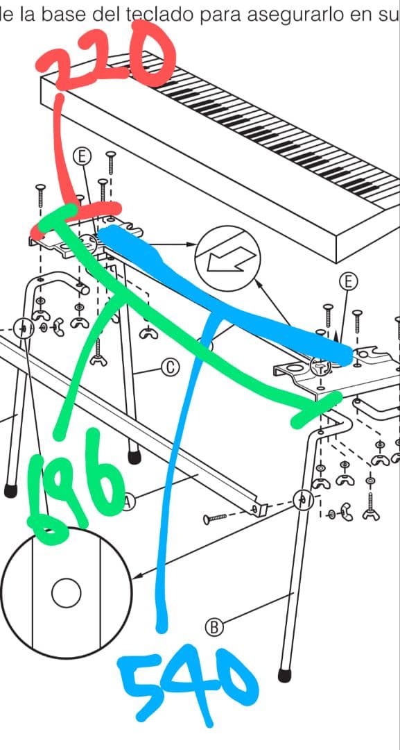 カシオ tone bank CT 637 電子キーボード 専用スタンド付き - メルカリ