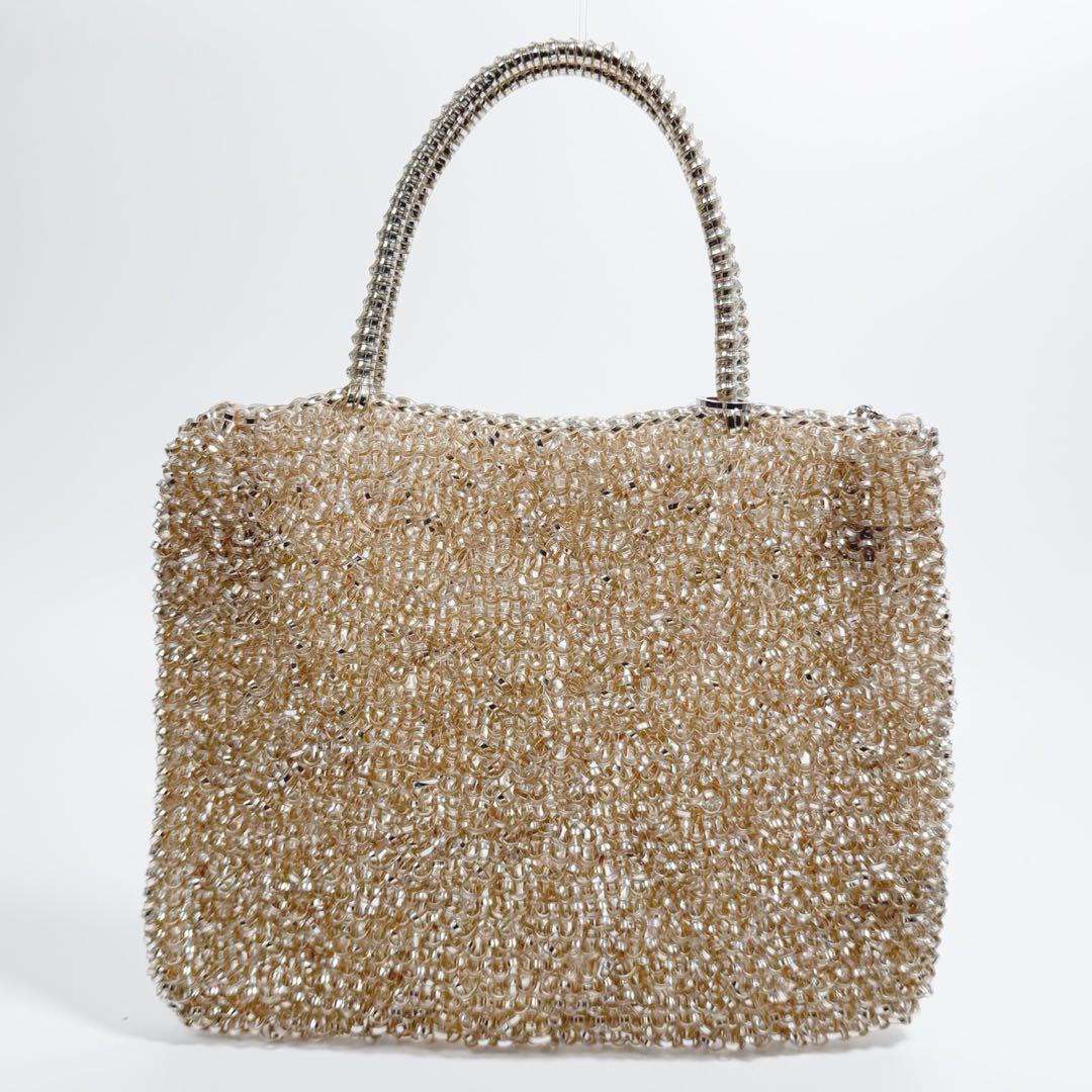 アンテプリマ スクエア ミディアム シルバーゴールド ワイヤーバッグ