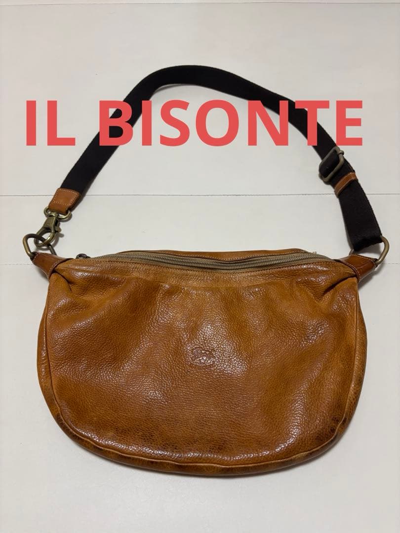 【IL BISONTE】イルビゾンテ ボディバッグ エイジング良好 本革