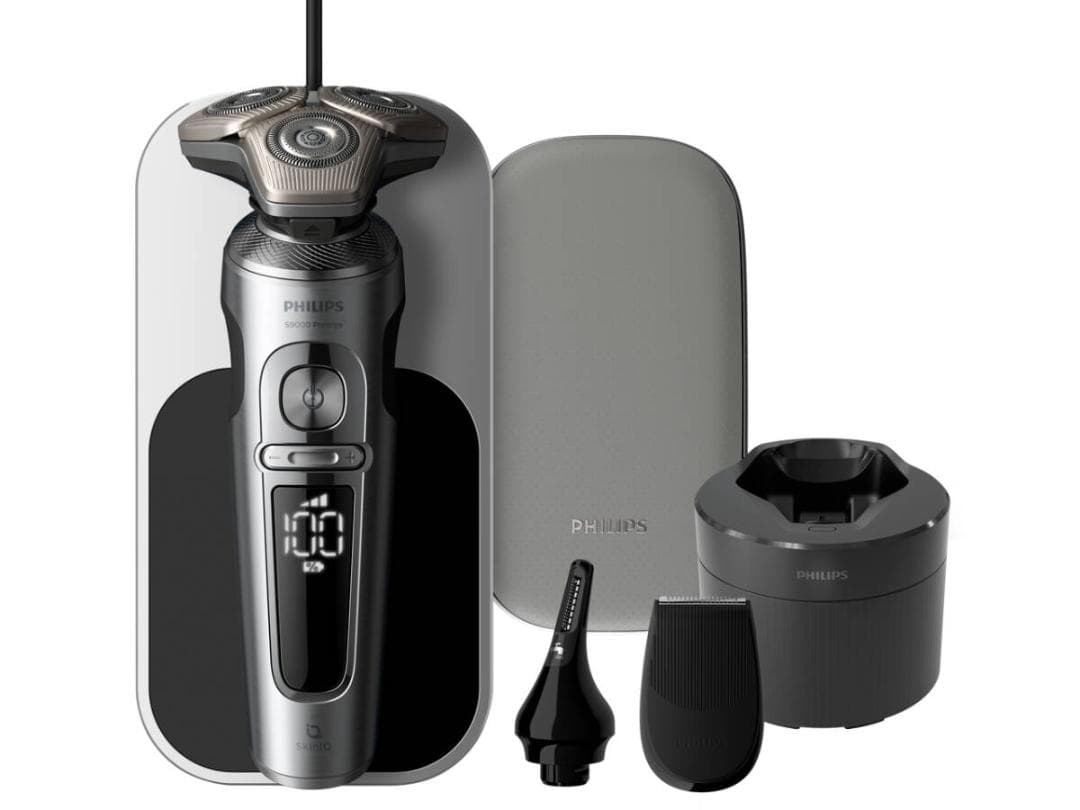 新品★フィリップス S9000プレステージ SP9885/36 SkinIQ Philips（フィリップス） シェーバー S9000 Prestigeシリーズ クローム