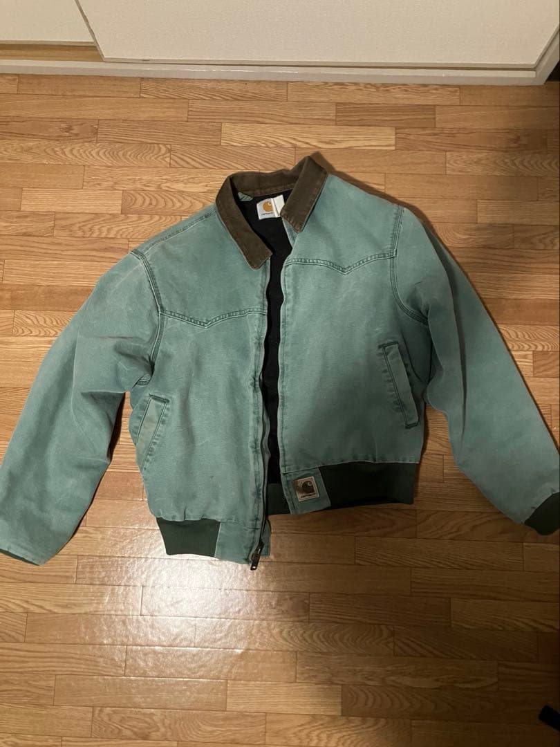 【破損あり】carhartt カーハート　サンタフェジャケット　グリーン