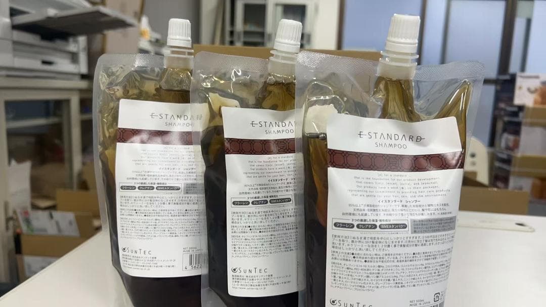 イイスタンダード(E STANDARD) シャンプー 詰め替え 500mL　3袋