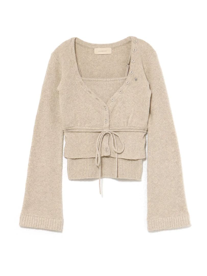 トップス Delta button tops beige andmary ANDMARY】Delta button tops