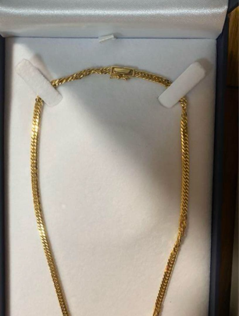 最終。k18 喜平ネックレス　19.3g 6面w