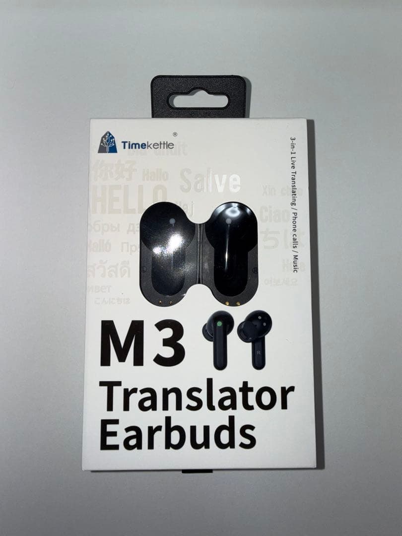 Timekettle M3 翻訳イヤホン ブラック 使用3回 美品