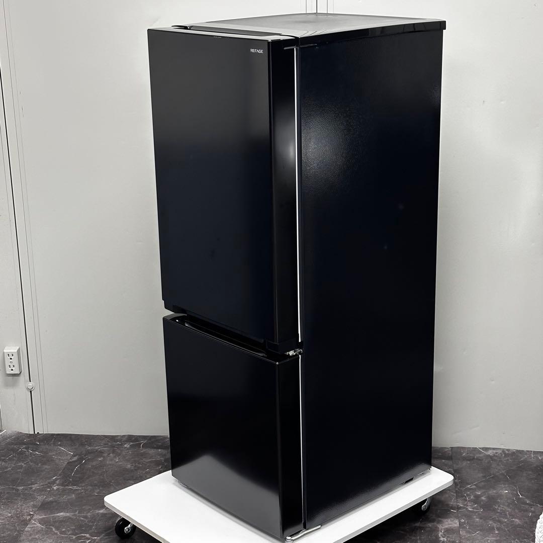 ♪送料込！設置対応◎2024年 2ドア冷蔵庫 YRZ-F15LK 156L REFAGE YRZ-F15LK 2ドア冷蔵庫 156L 右開き ブラック | ヤマダウェブコム