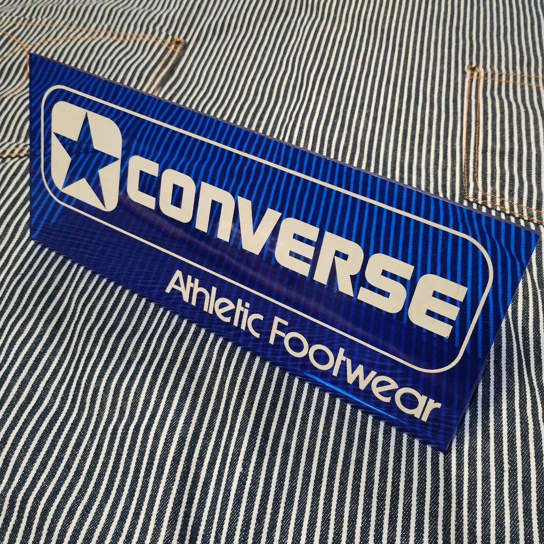 レア☆CONVERSEコンバース店舗用プラスチックディスプレイサイン　ビンテージ