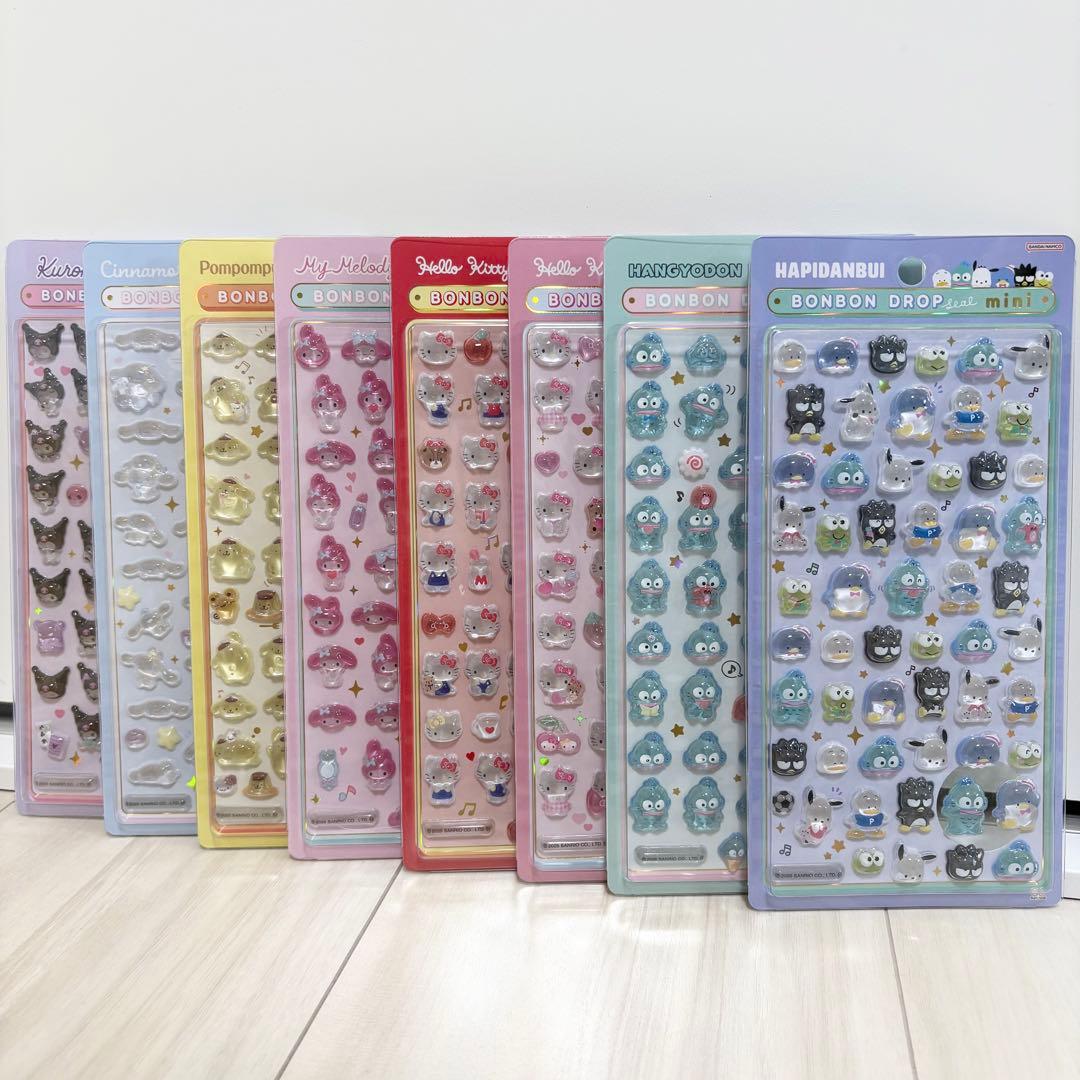 サンリオミニ　ボンボンドロップシール　コンプリート　8点セット 正規品 ボンボンドロップシール ミニ mini ディズニー コンプリート 8