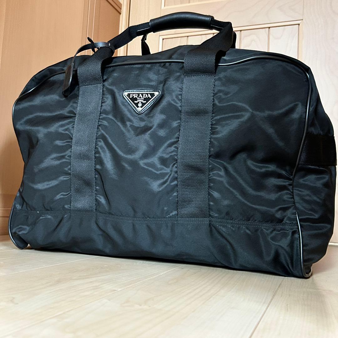 PRADA プラダ ボストンバッグ ナイロン ブラック 大容量 軽量 鍵付き PRADA（プラダ） バッグ レディース メンズ ブランド ボストンバッグ