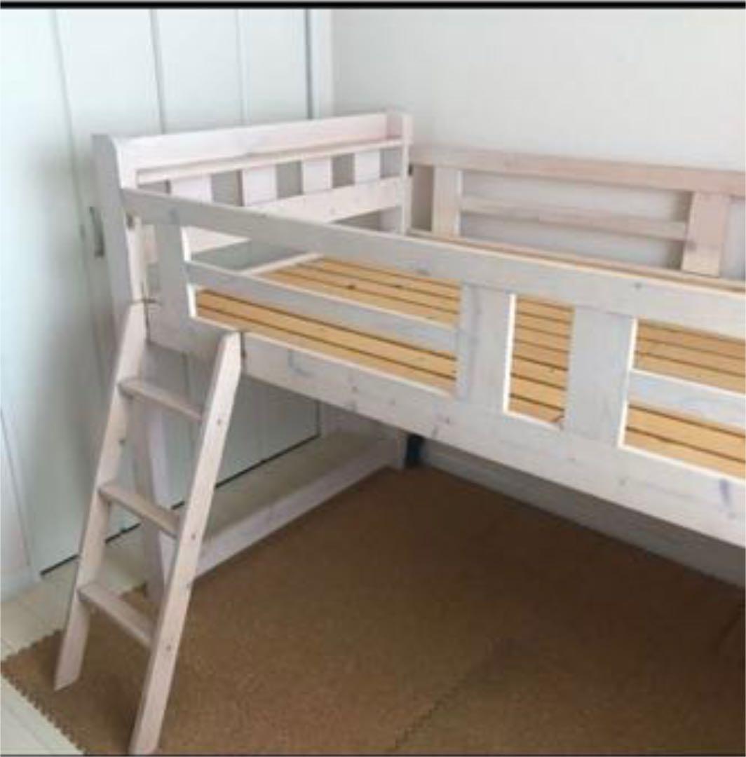 引き取り限定　　ローロフトベット　ホワイトパイン素材　ヴィンテージ