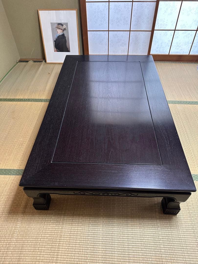 黒檀 御座敷机 高級座卓 - メルカリ