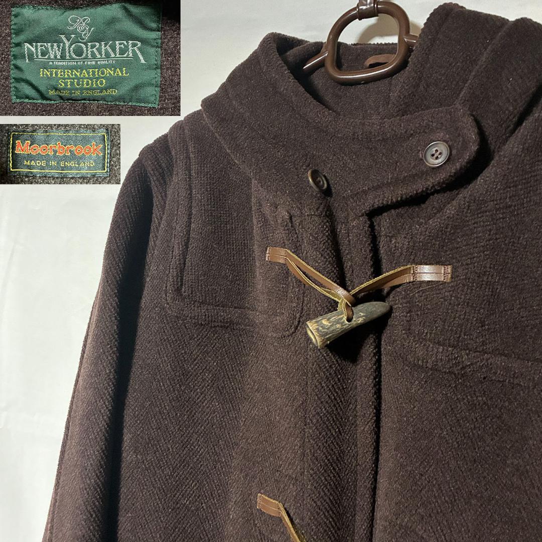 希少　ニューヨーカー　ダッフルコート　ヘリンボーン　ムーアブルック ブラウン