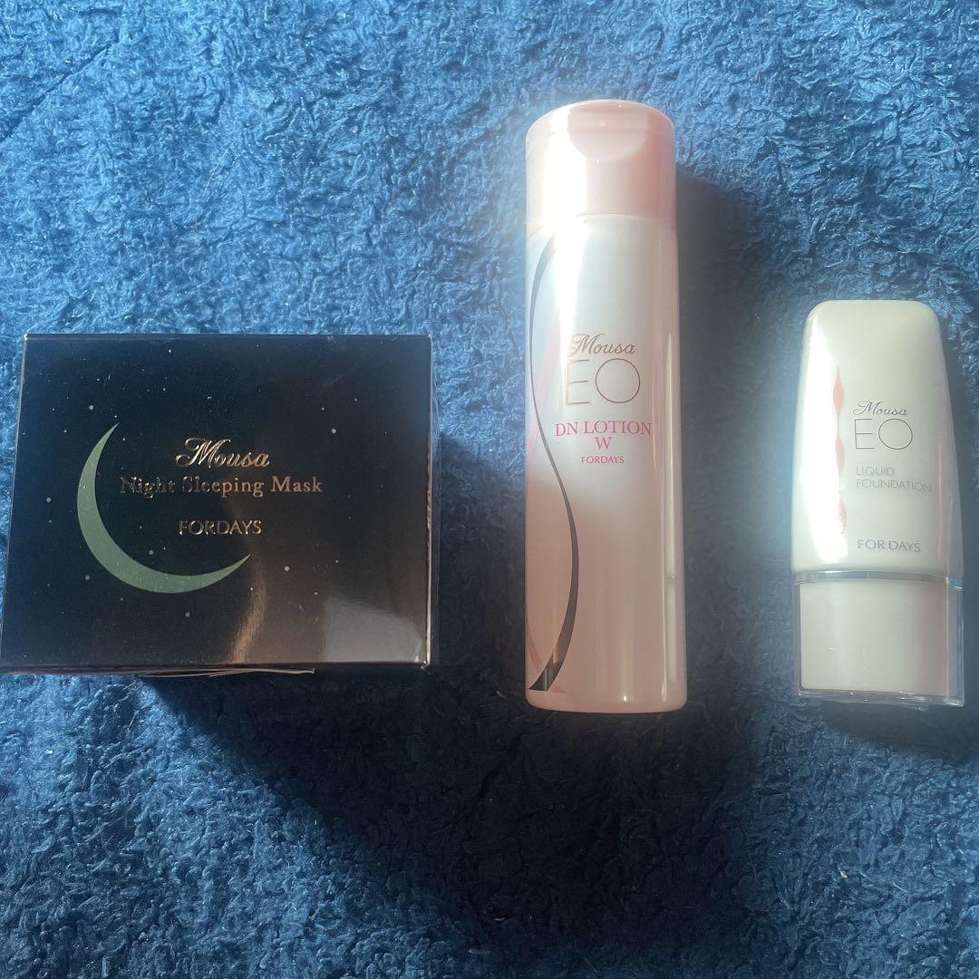 ムーサ イオ　DNローション　リキッドファンデ　スリーピングマスク　3点セット