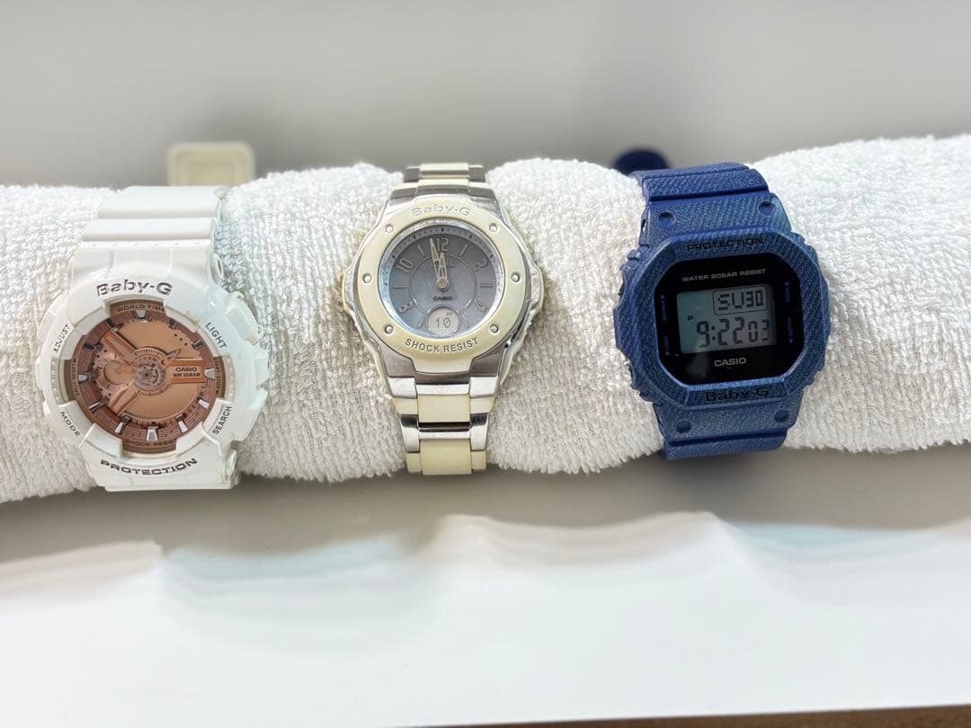 Baby-G ベビージー カシオ 3本セット デジタル腕時計 レディース