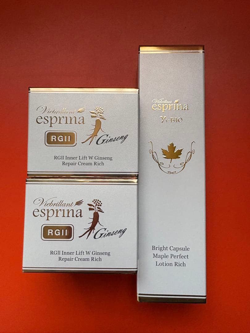 エスプリーナ　BIOブライトカプセルローション　RGⅡ Wジンセンリペアクリーム