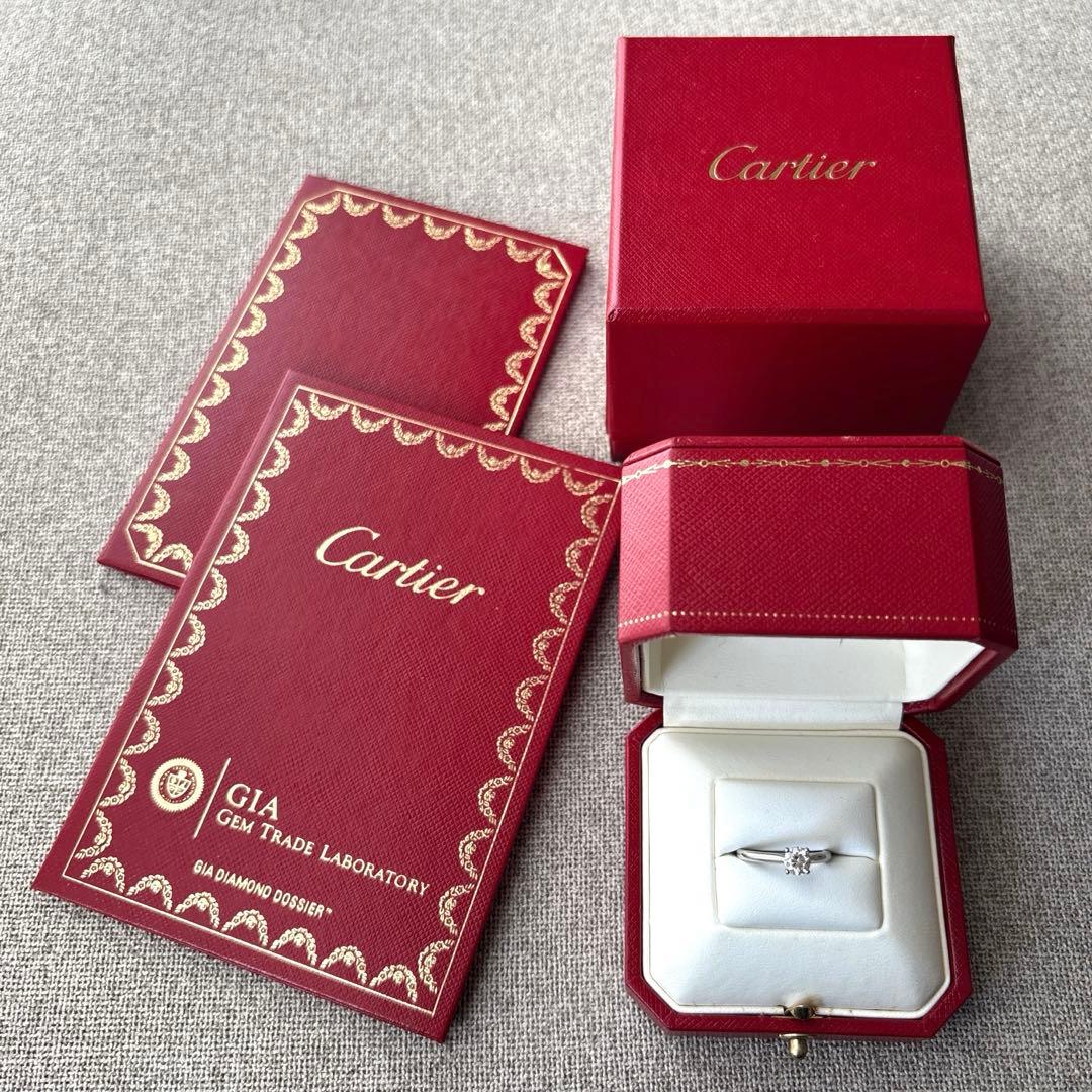 カルティエ　ソリテール　ダイヤモンドリング