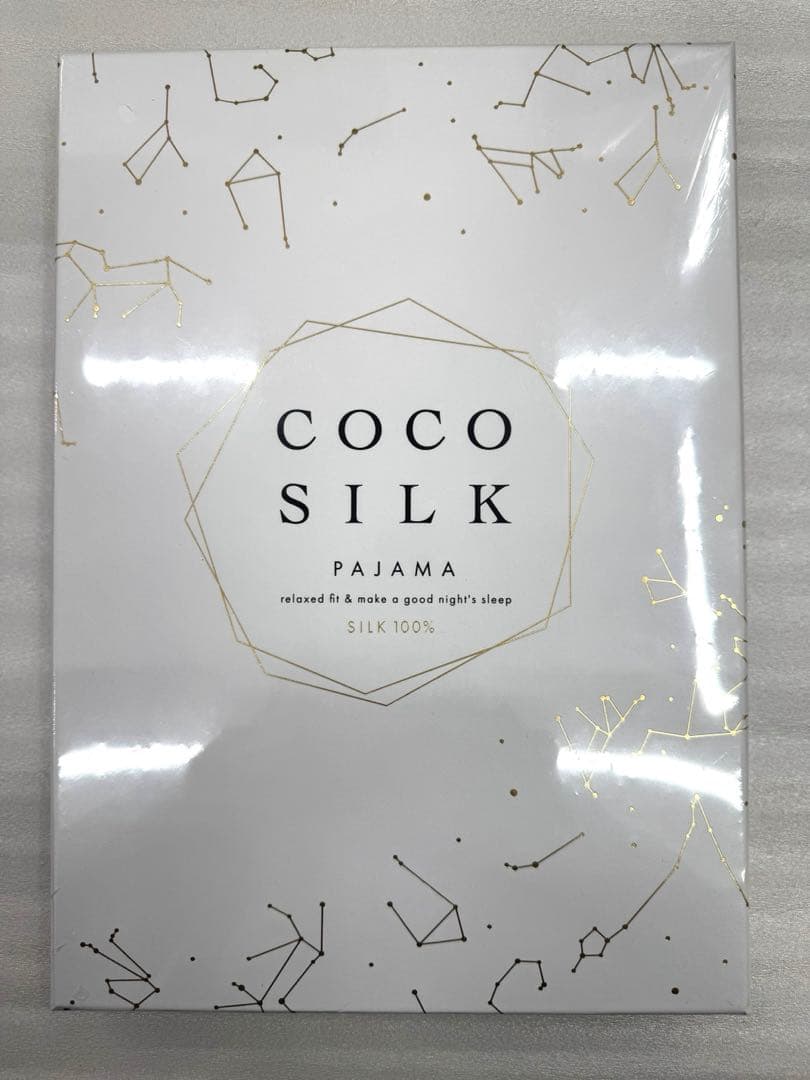 ★お値下げしました★COCO SILK パジャマ XL アンティークブルー