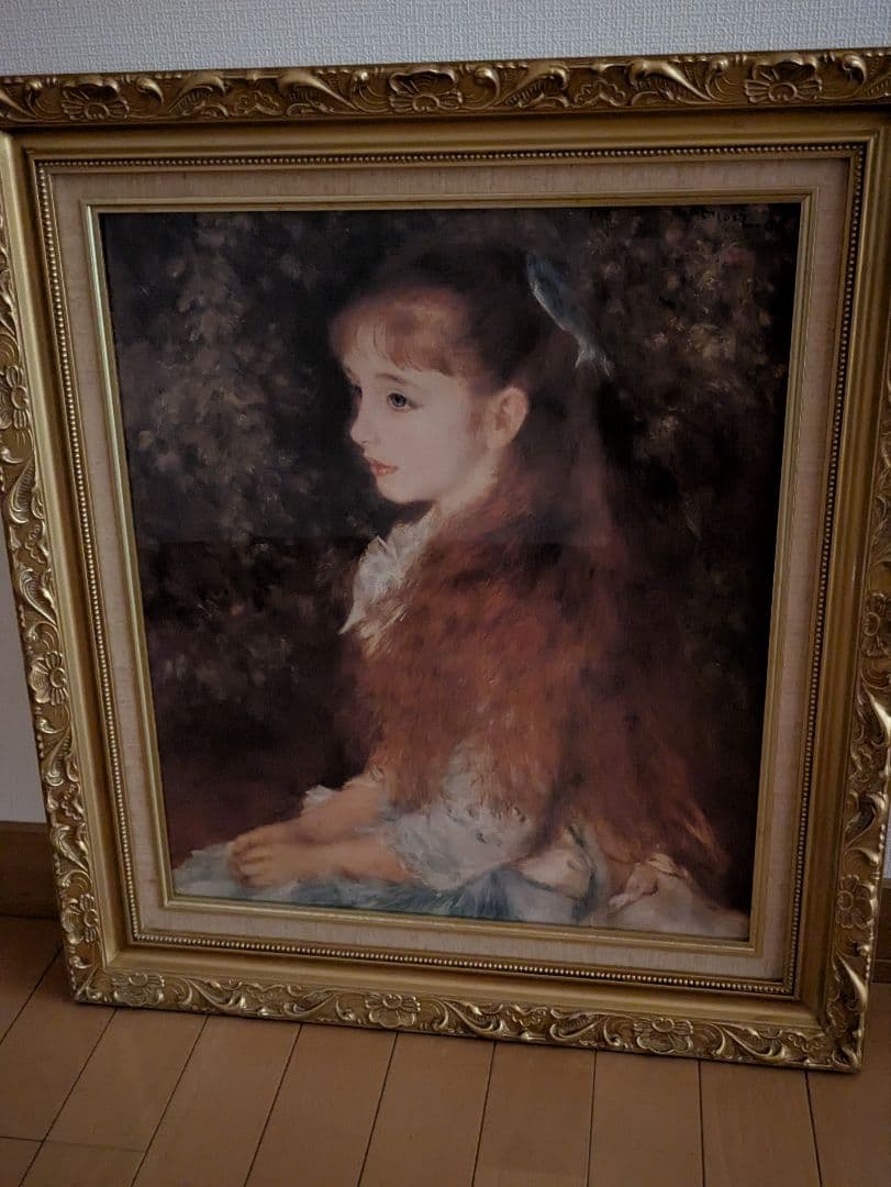 ルノワール 少女の肖像画　複製 ルノワール生誕180周年記念 高級美術複製画 「イレーヌ・カーン・ダン