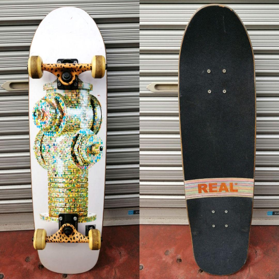 希少✨ REAL x HAROSHI x HUF コラボ / スケートボード