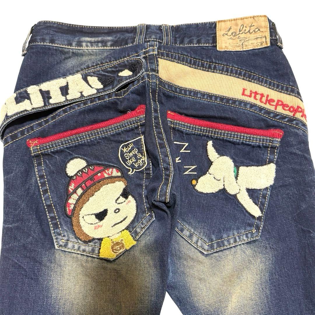 ロリータジーンズ　デニム　パンツ　奈良美智さんコラボ　希少 XS