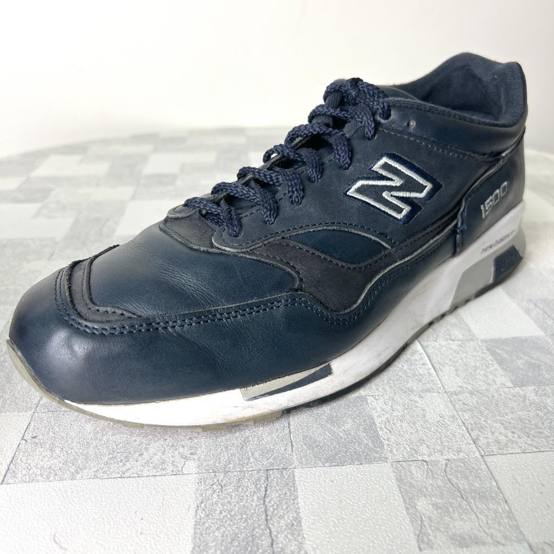 new balance ニューバランス M1500 レザー ネイビー イギリス製 - メルカリ