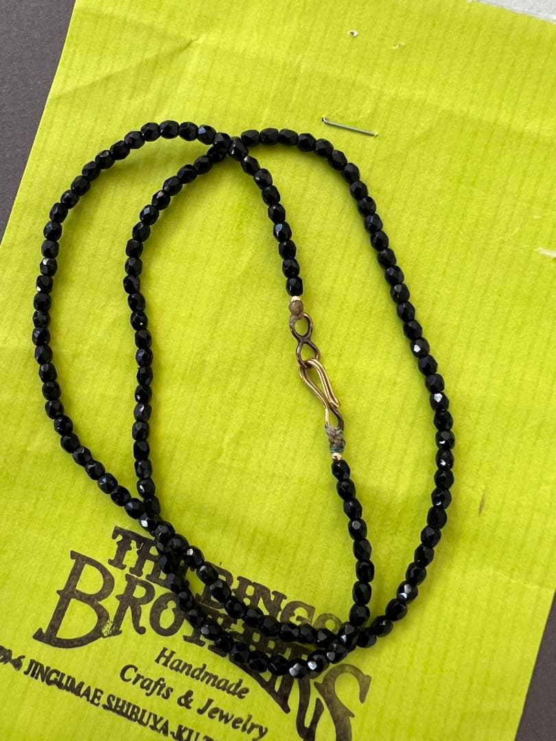 ビンゴブラザーズ　ブラックビーズ ネックレス