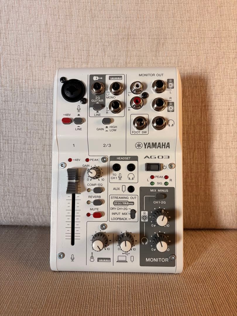YAMAHA AG03MK2 オーディオインターフェース ミキサー 本体のみ美品 Amazon | ヤマハ AG03MK2 ブラック | DJミキサー | 楽器・音響機器