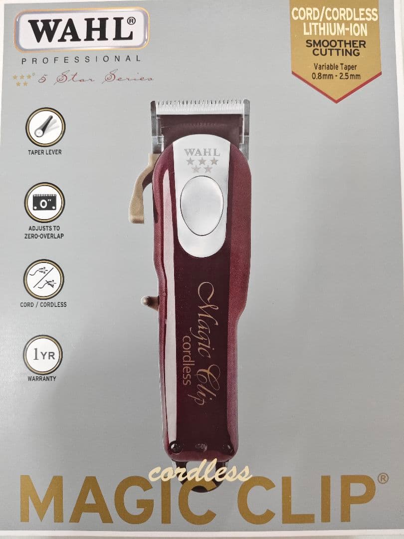 新品WAHL 5 starコードレス マジッククリップ 3rd Edition